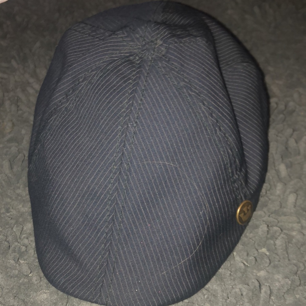 Goorin Bros Newsboy Cabbie Hat Golf Sz L pinstripe Flat Cap Fine Wale 103-2602